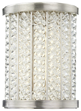 Shelby LED Small Bath Bracket, Polished Nickel Finish, Clear Glass Shade