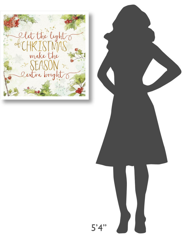 "Christmas Sentiments II" Digital Paper Print by Katie Pertiet, 26"x26"