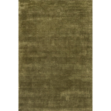 Arrel Speckled Wool-Blend Area Rug, Verdant Green 6'x9'