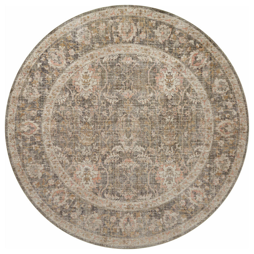 Chris Loves Julia x Loloi Rosemarie Area Rug, Sage/Blush, 5' X 7'-10"