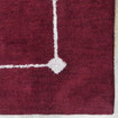 HAND KNOTTED LOOM SILK ECO-FRIENDLY AREA RUGS -8'x10',Rectangle,Red,Contemporary