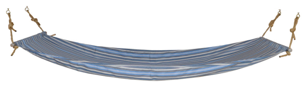 Hammock with Mounting Hardware, Blue Stripe, Twin