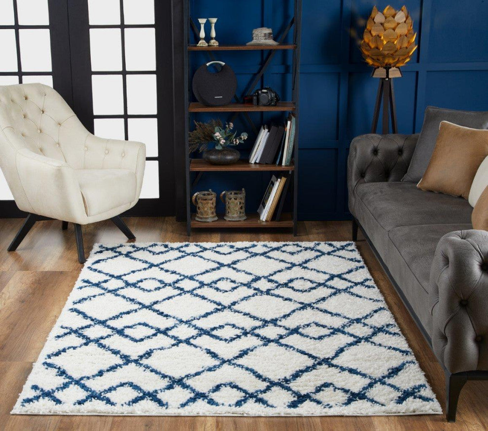 Pax Ivory Blue Trends 6'7" x 9'6" Rug