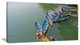 Phewa Lake in Pokhara Nepal, Boat Canvas Art Print, 32"x16"