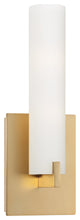 George Kovacs P5040 Tube Wall Sconce, Honey Gold, Xenon Light Source