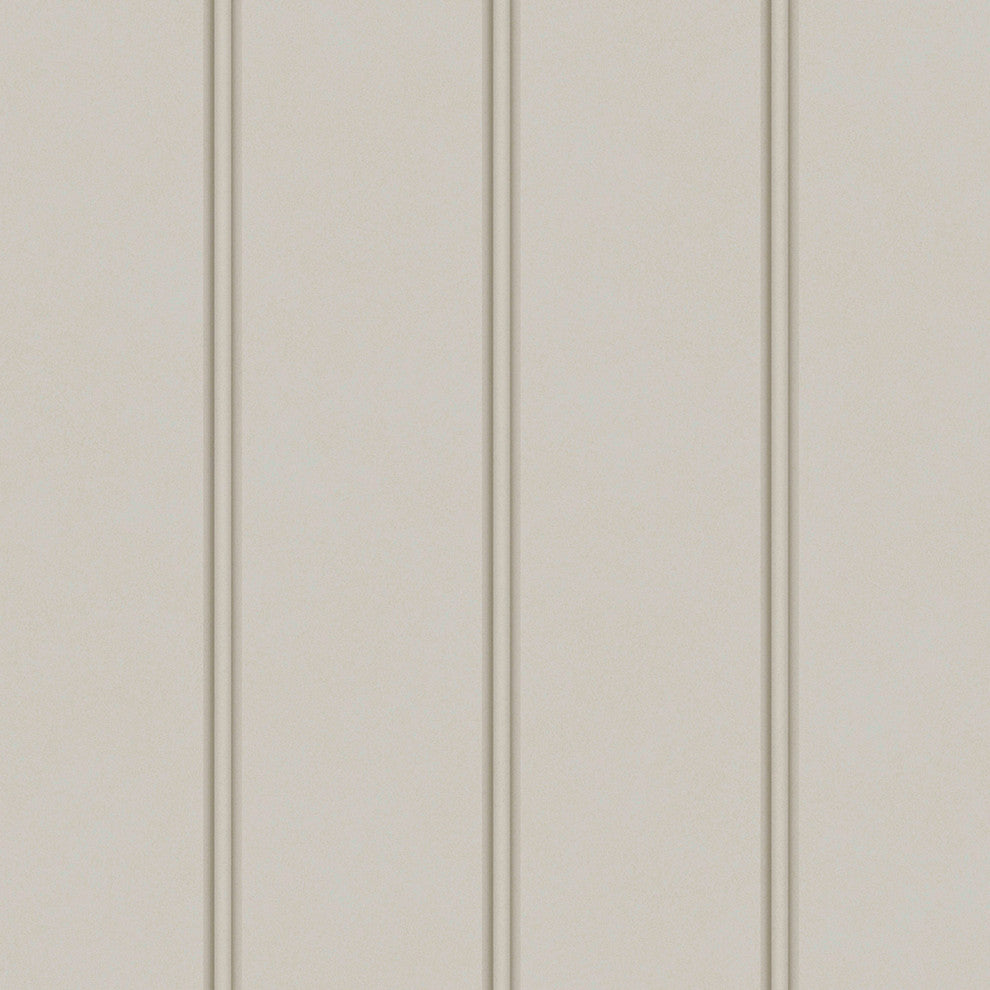 Laura Ashley Chalford Wood Panelling Wallpaper, Dove Grey