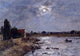 Eugene-Louis Boudin The Banks of the Touques, Moonlight Wall Decal