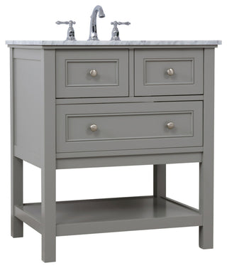 Matilda 30" Single Bathroom Vanity Set, Gray