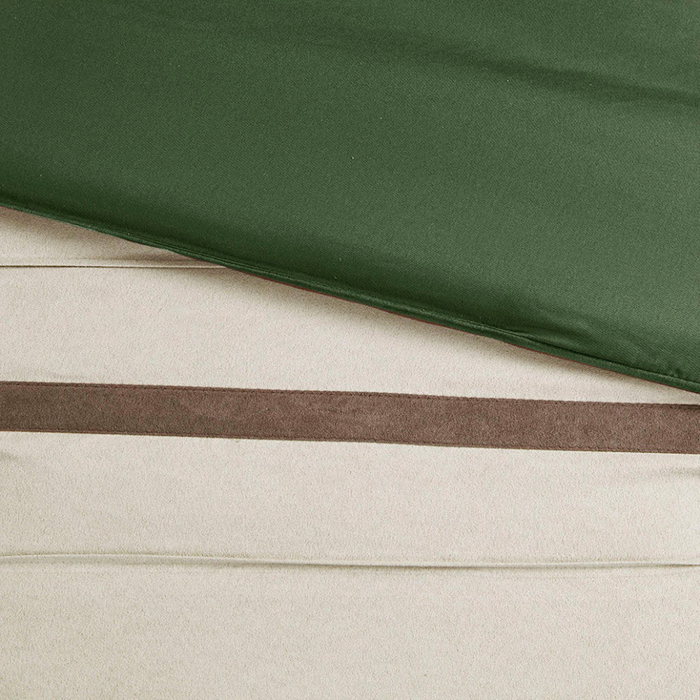 Madison Park Palmer Vera Microsuede 7-Piece Comforter Set, Green