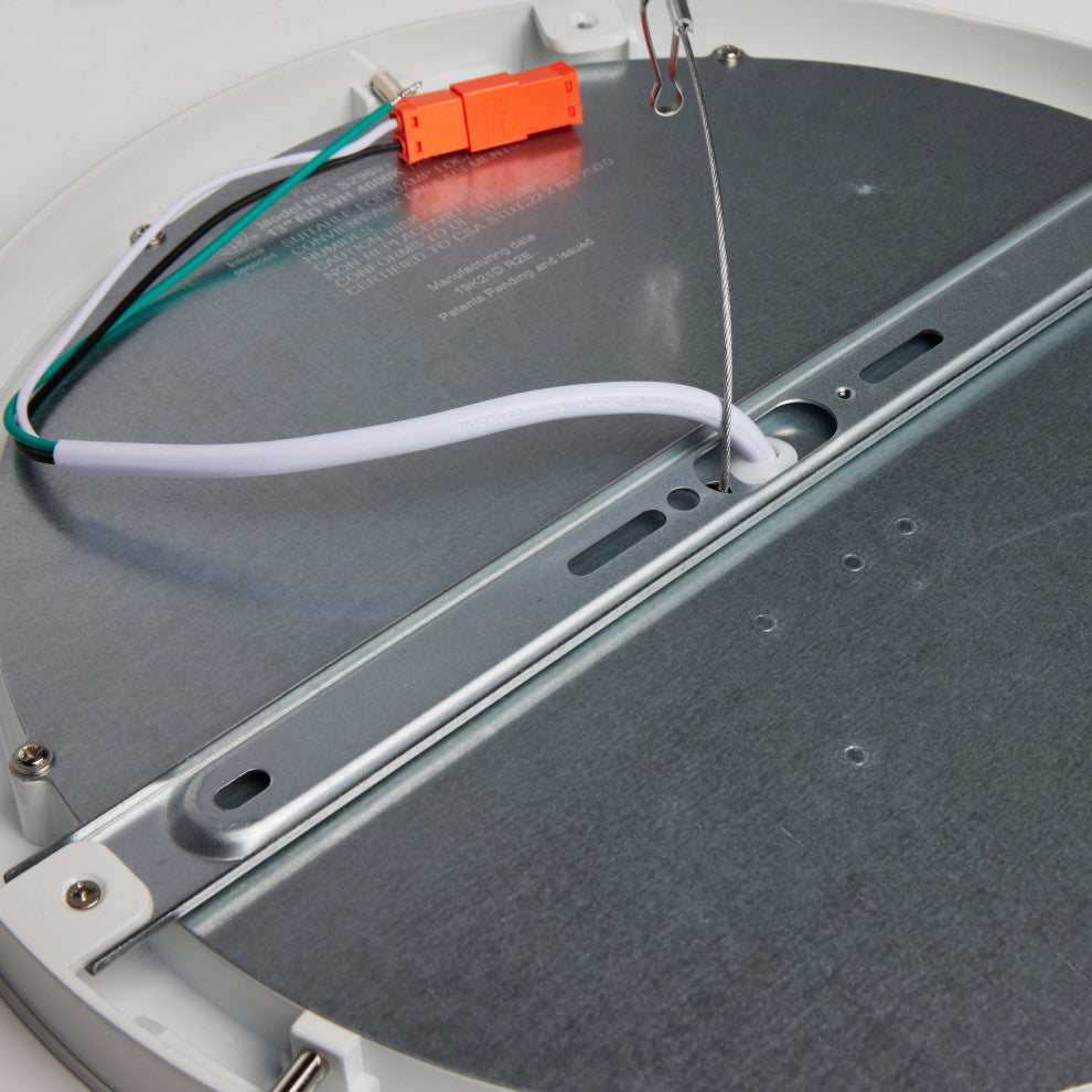 Blink - 25W- 13" Surface Mount LED - 4000K- Round Shape - White Finish - 120V