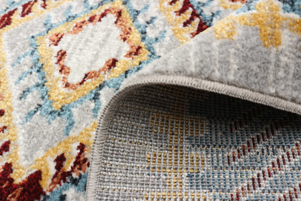 Aqua Gypsy Area Rug, Blue, 2'6"x8'