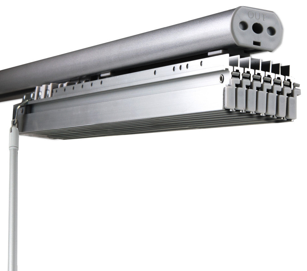 Elza 7-Panel Track Extendable Vertical Blinds 110-153"W