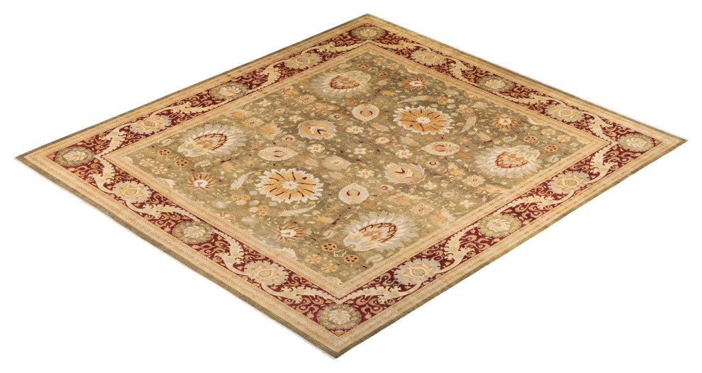 Mogul, One-of-a-Kind Hand-Knotted Area Rug Green, 12'2"x13'7"