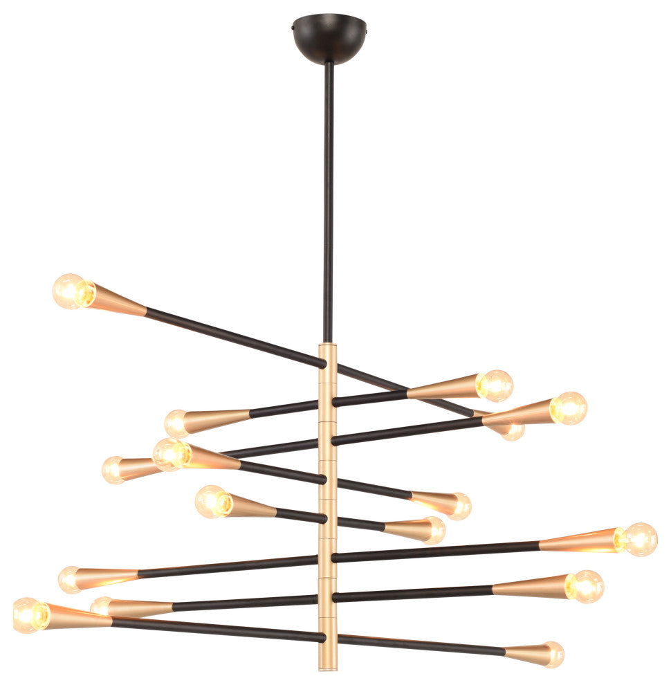 Orion 8 Black Metal Pendant Lighting