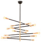 Orion 8 Black Metal Pendant Lighting