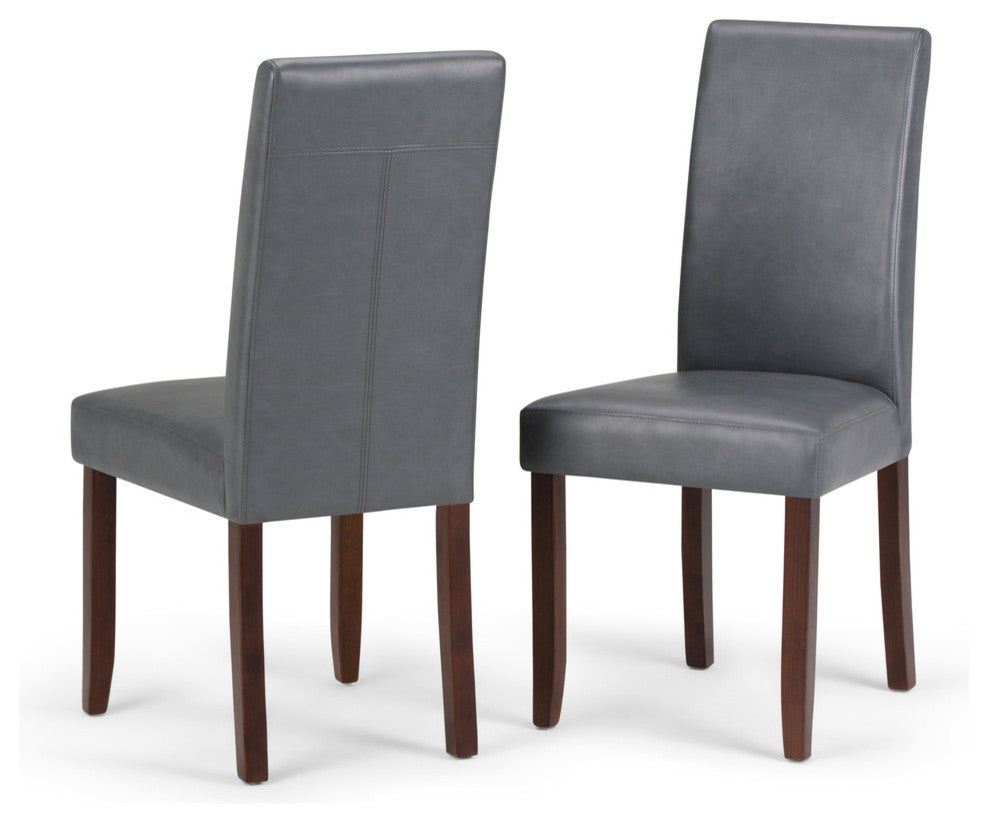 Acadian Parson Dining Chair (Set of 2) in Stone Grey