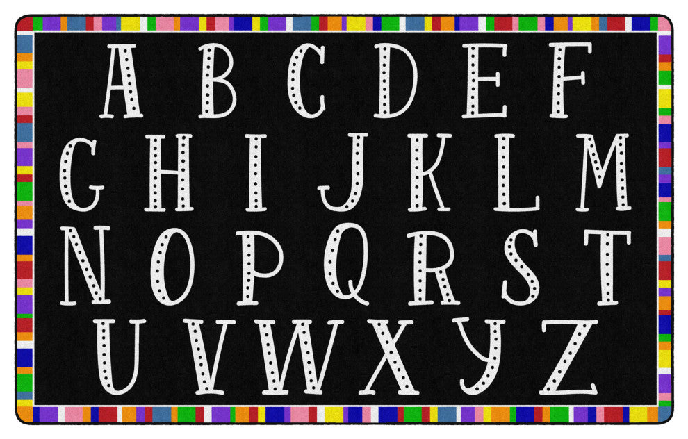 Flagship Carpets VA1661-44FS 7'6"X12' Colorful Abc's Educational Rug