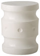 White Spindle Garden Stool