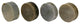 Set of 4 Stone Carved Round Shape Display Art Paperweight, Hws2220