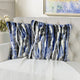 Multi Jacquard Faux Fur Pillow Covers Set of 2, Blue, 14''x26''