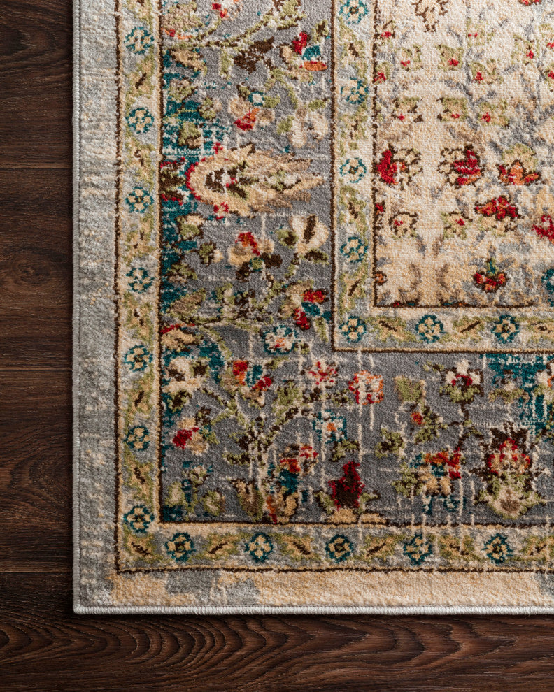 Isadora Rug, Sand and Steel, 6'x9'