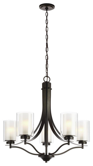 Generation Lighting 3137305 Elmwood Park 5 Light 26"W Chandelier - Brushed