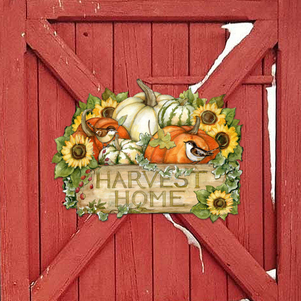 Cornucopia Door Decor by Susan Winget Thanksgiving Decor