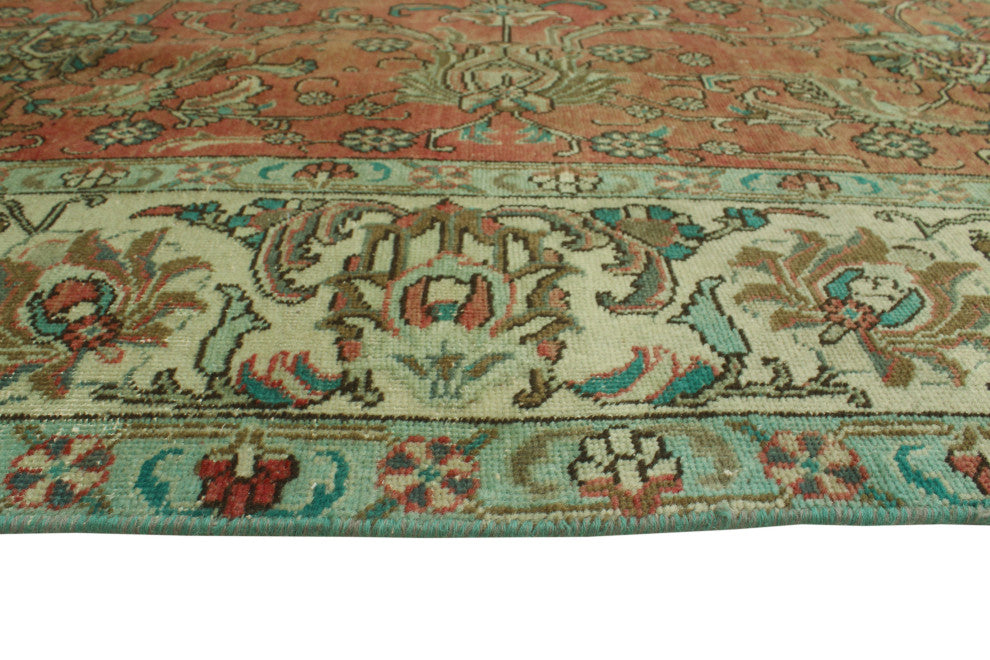 Fine Vintage Distressed Ihsan Rust Rug