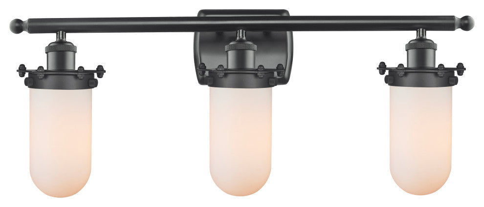 INNOVATIONS LIGHTING 516-3W-BK-CE231-W-LED Kingsbury 3 Light Bath Vanity Light