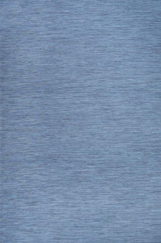 Ethan Modern Flatweave Solid, Blue, 9 X 12