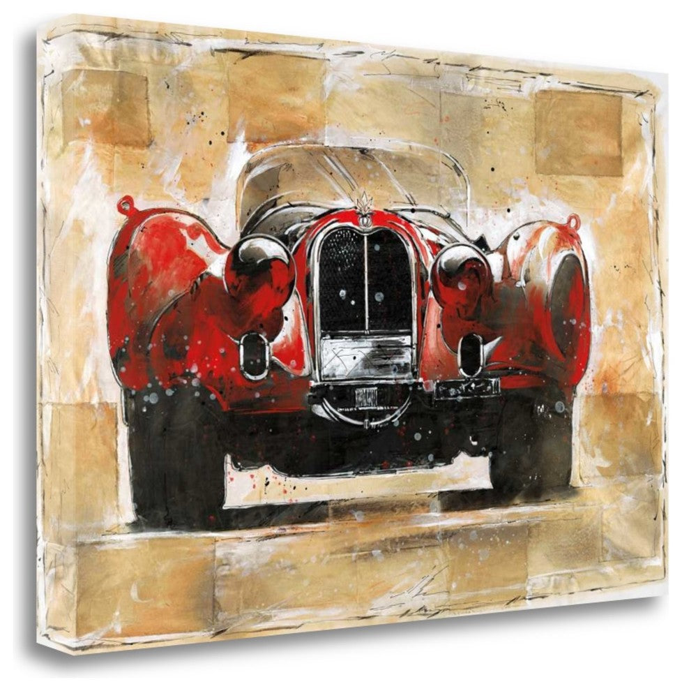 "Vintage Red" By Marta G. Wiley, Giclee Print on Gallery Wrap Canvas