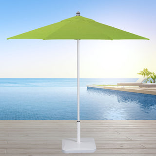 9' Round Flexibe Commercial Umbrella, White, Macaw