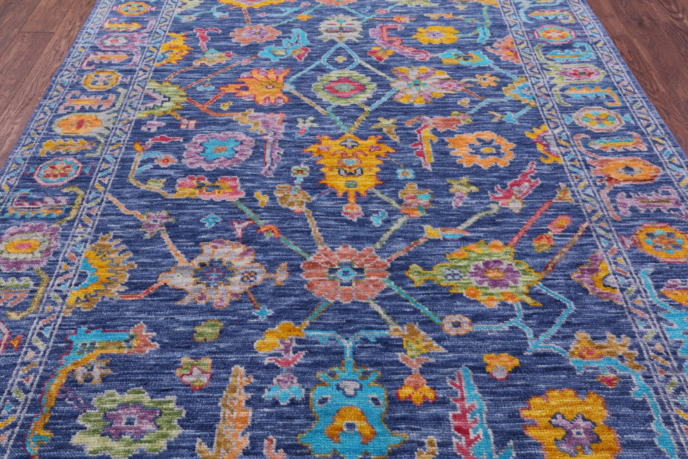 Turkish Oushak Hand-Knotted Wool Rug 6' 2" X 8' 10" - Q15666