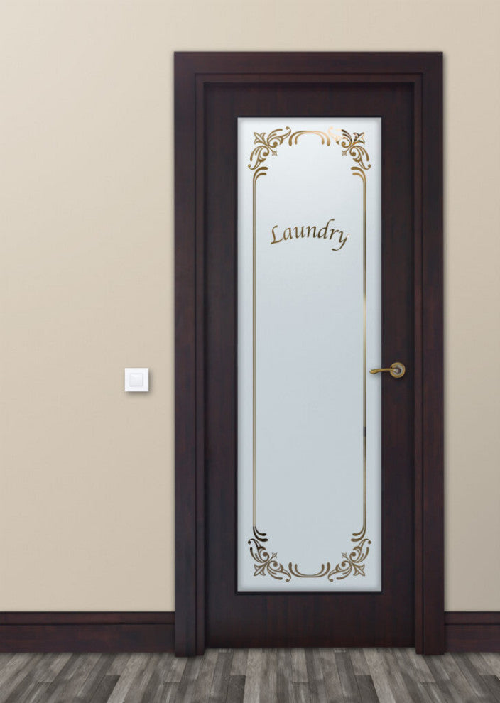 Laundry Door - Lenora - Primed - 36" x 80" - Knob on Left - Push Open