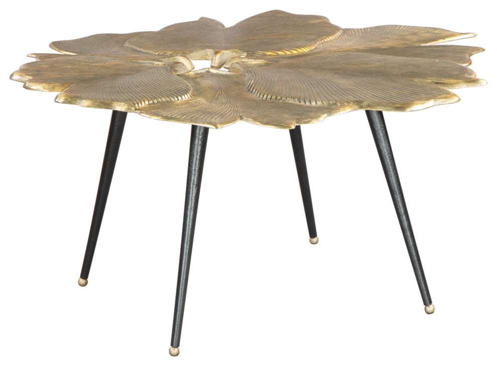 Coffee Table, Aluminum, Metal, Antique Brass, Black, Gold, Lounge Hospitality