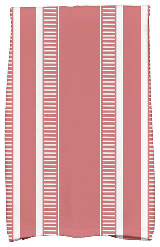 18"x30" Dashing Stripe Stripe Print Kitchen Towel, Orange, Coral