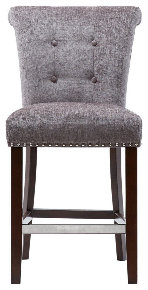 Madison Park Colfax Counter Stool Bar Height Stools, Gray