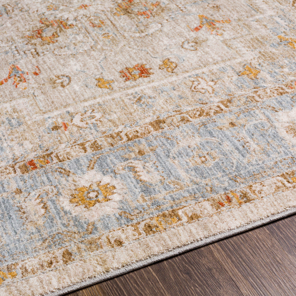 Avant Garde AVT-2316 Traditional Olive/Blue 5'x7'5" Area Rug