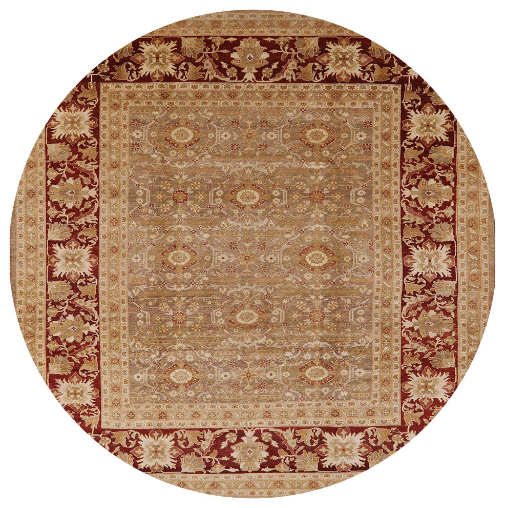 Ahgly Company Indoor Round Mid-Century Modern Area Rugs, 4' Round