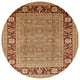 Ahgly Company Indoor Round Mid-Century Modern Area Rugs, 4' Round