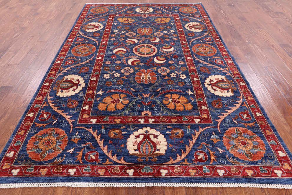 William Morris Hand-Knotted Wool Rug 6' 9" X 10' 0" Q5183