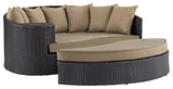 Modway Convene Outdoor Patio Daybed, Espresso Mocha