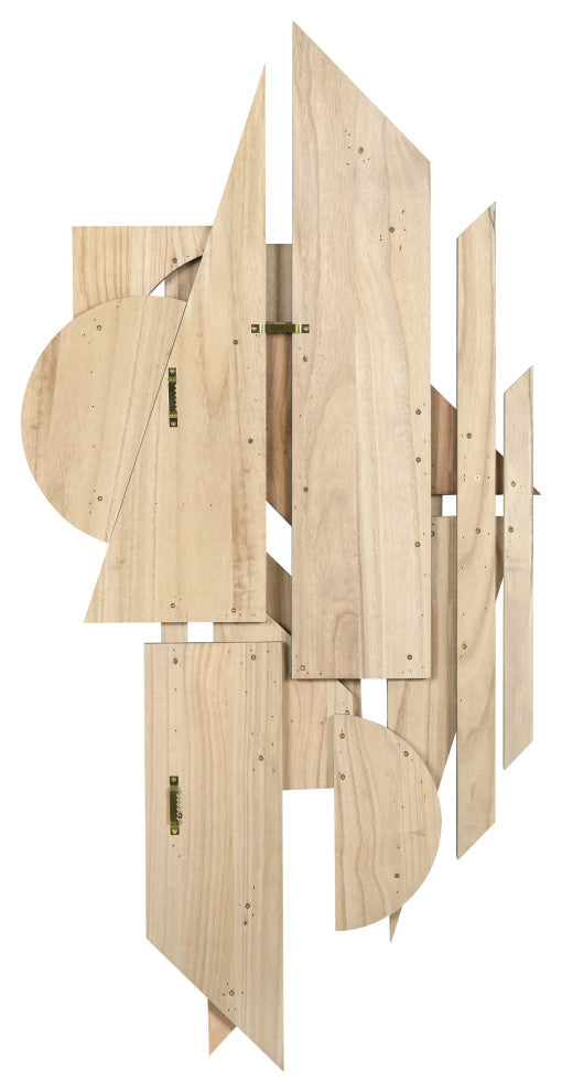 "Moonlit Mist I and II" Hand Made Solid Wood Abstracts