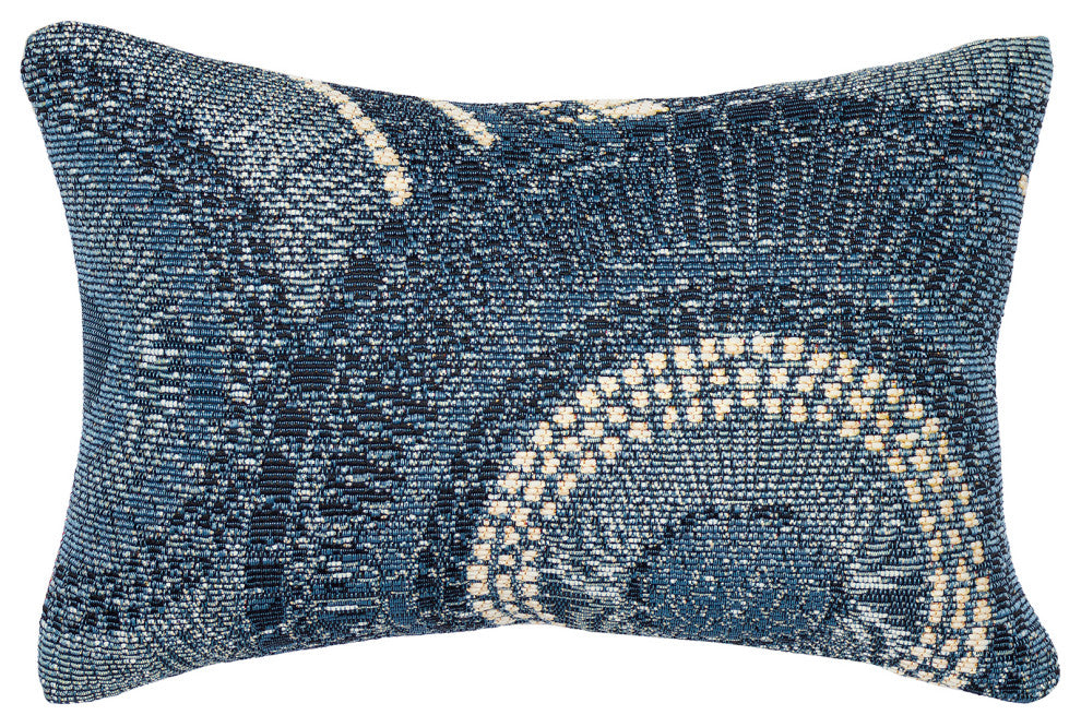 Marina Circles Indoor/Outdoor Pillow Delft 12"x18"