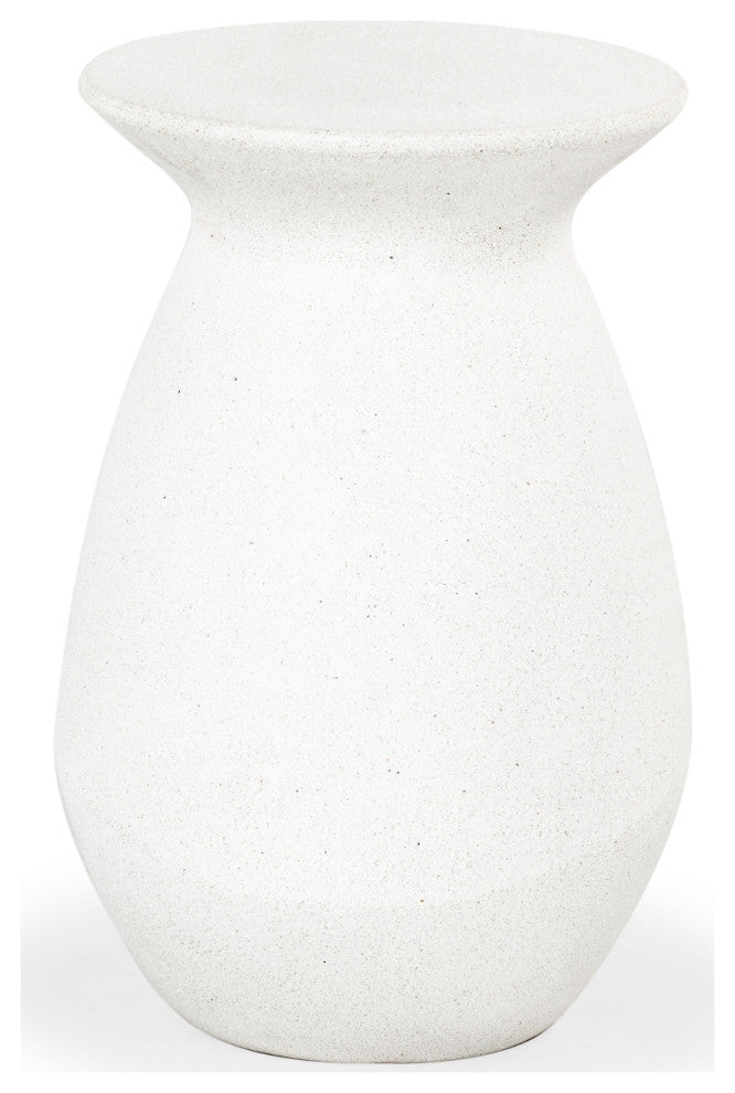 Safavieh Couture Dynah Concrete Accent Table, Ivory