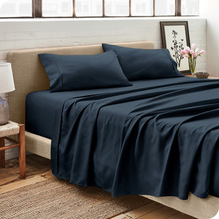 1800 Microfiber Sheet Set, Midnight Blue, Queen