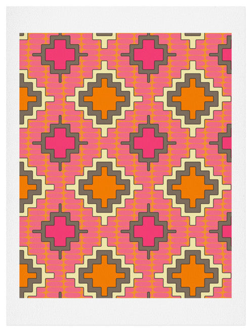 Deny Designs Sharon Turner Tangerine Kilim Art Print