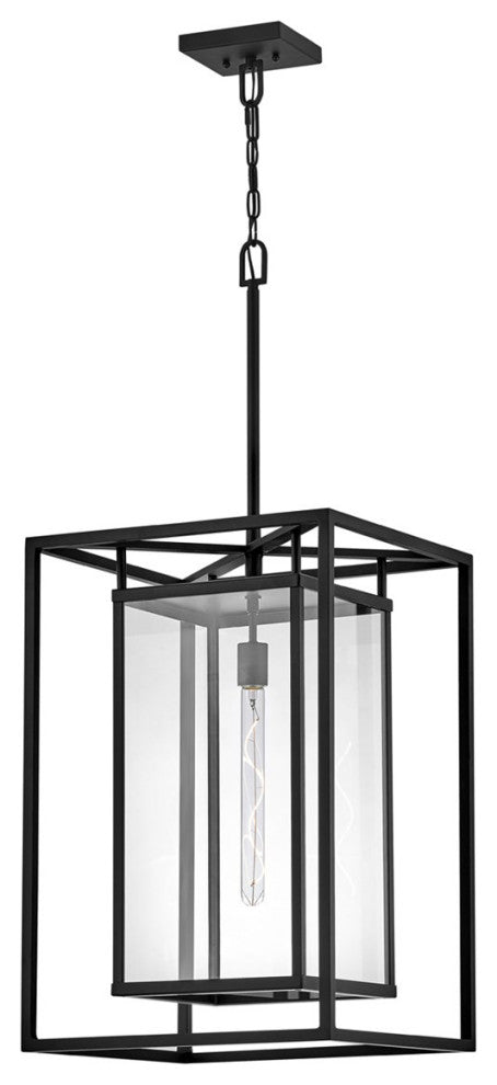Hinkley Max 1-Light Large Hanging Lantern 2592BK-LL, Black