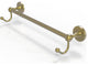 Shadwell 30" Towel Bar with Integrated Hooks, Satin Brass