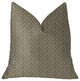 Belizzi Gray and Beige Luxury Throw Pillow, 22"x22"